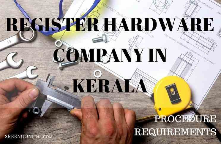 Register Hardware company in Kerala