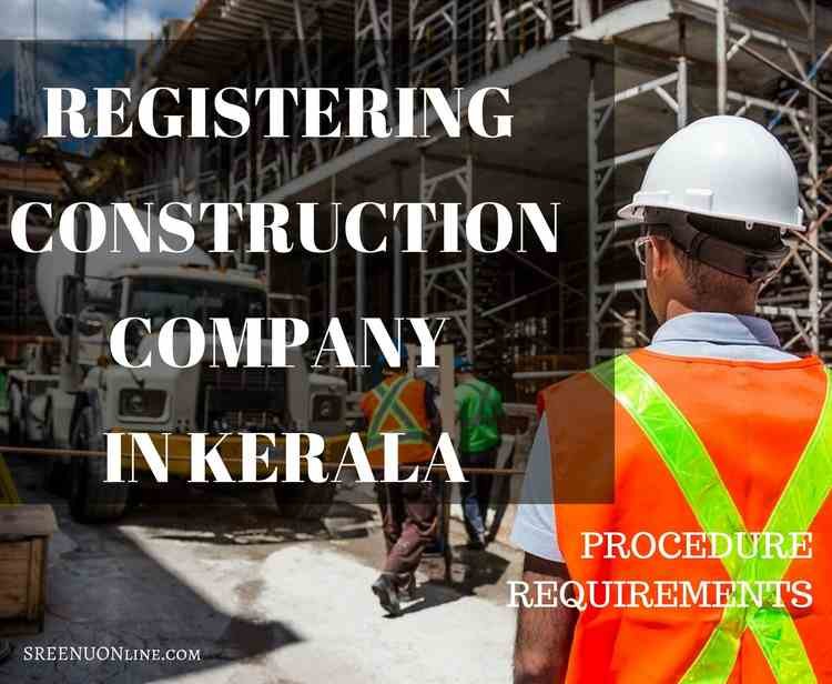 Register Construction Company in Kerala