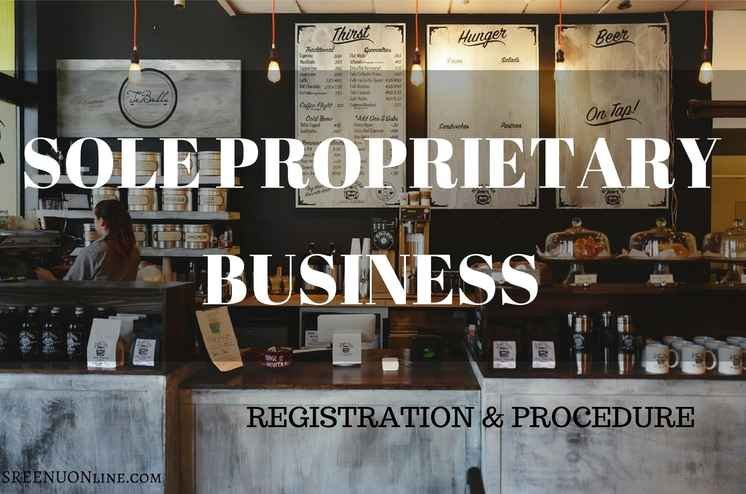 Sole Proprietorship Firm – Registration