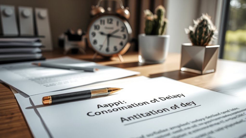 filing delay condonation application