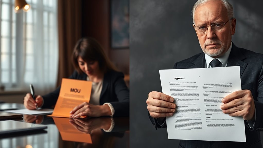 mous vs formal agreements